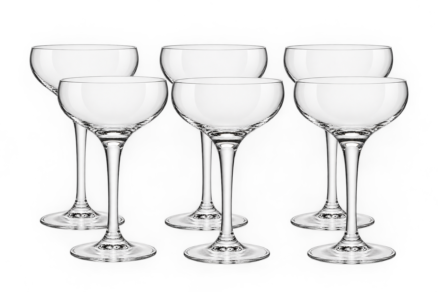 Statement glassware from the Vow & Vine hire collection